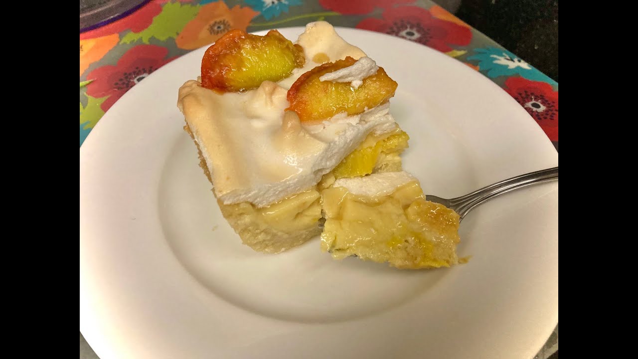 Samoan peach custard pie, take 1