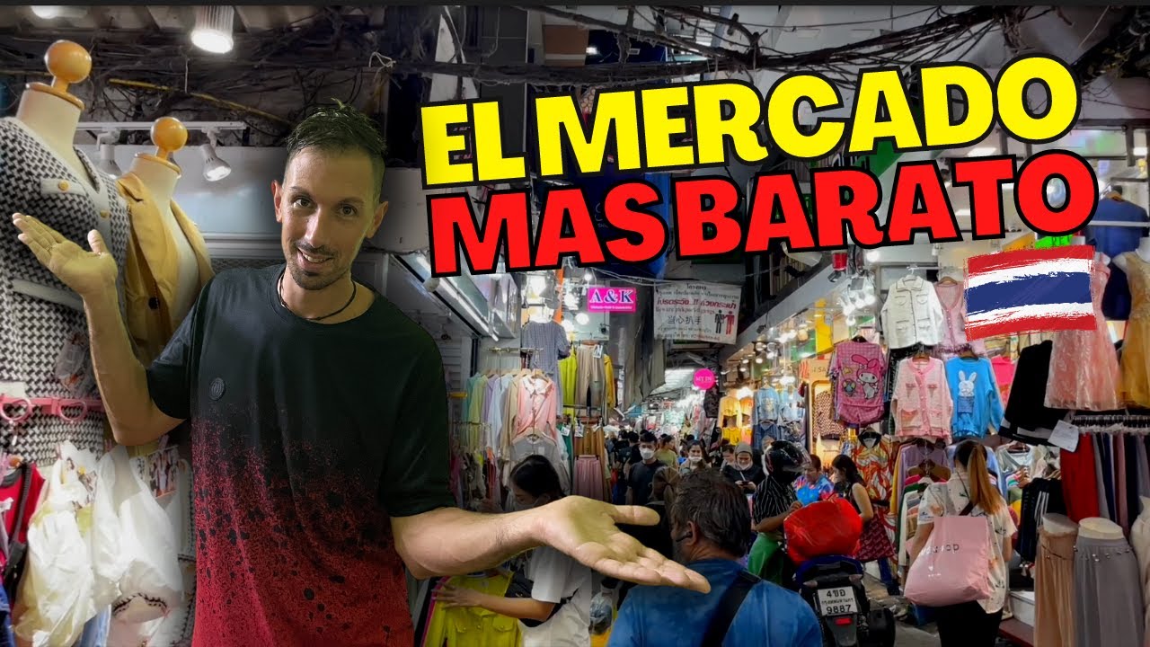 PRATUNAM MARKET, el mercado local MÁS BARATO de BANGKOK | TAILANDIA 🇹🇭