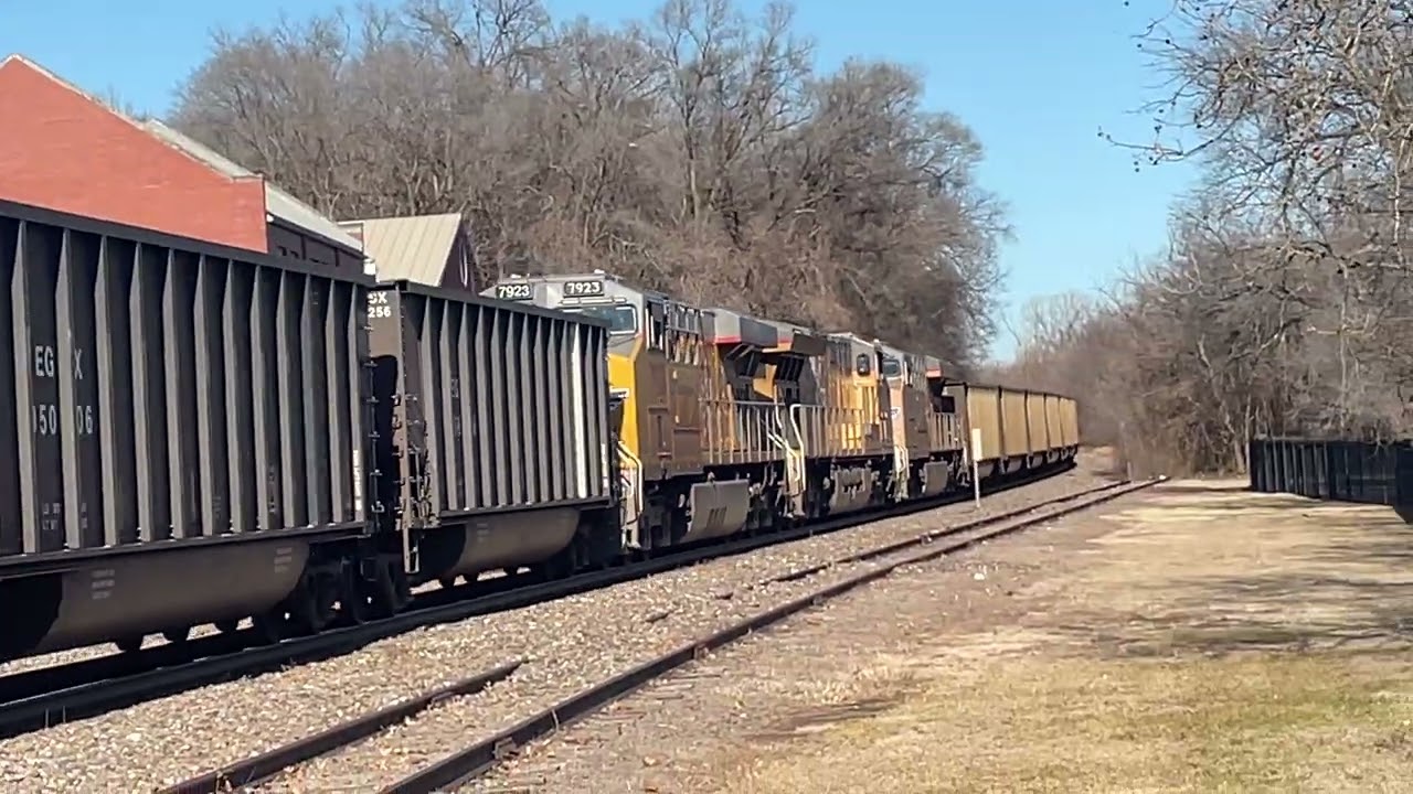 A northbound 2-3-0 empty coal on the Falls City Sub in Leavenworth Kansas 