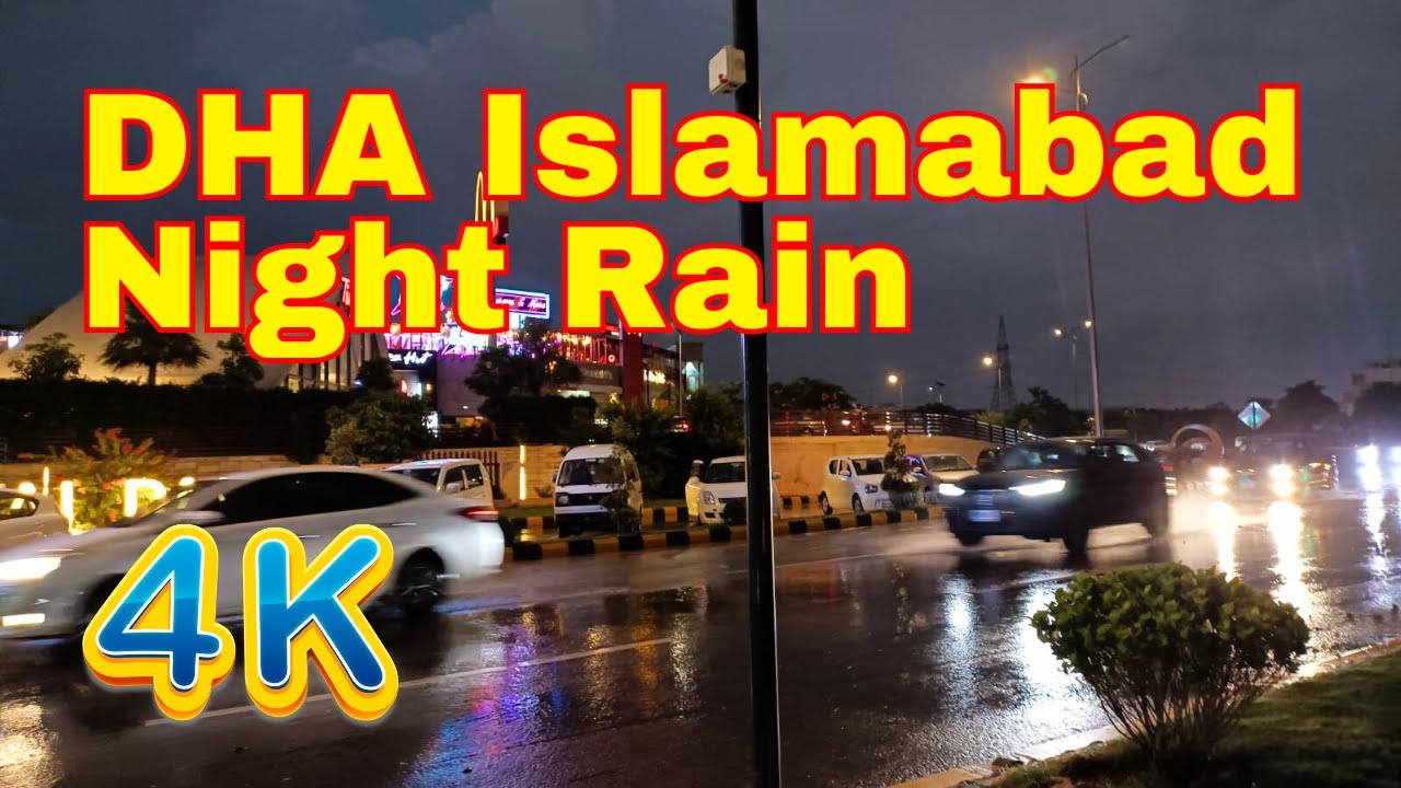 Rainy Weather DHA Islamabad || Road Trip || City Life || Travel by Car || Stunning Pakistan Tourism