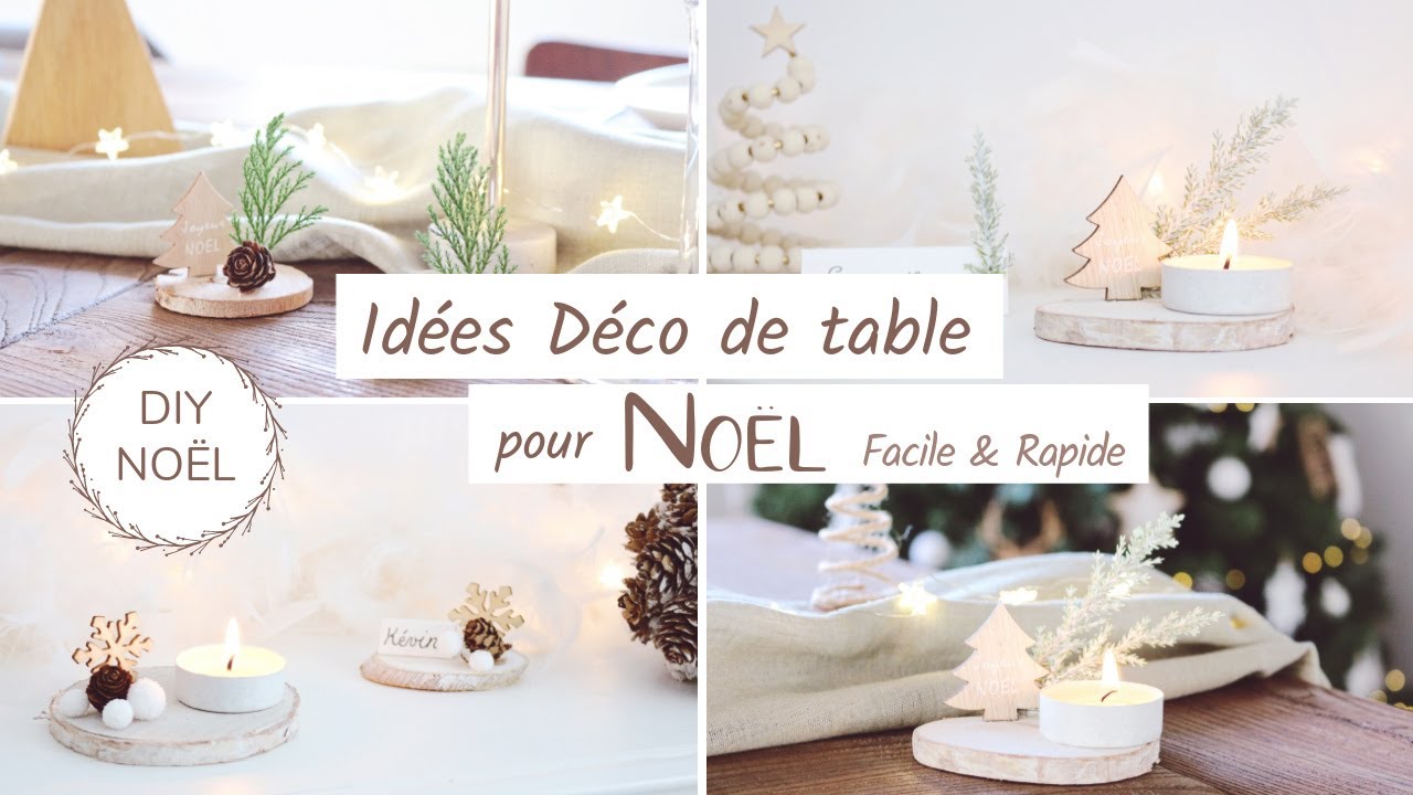 DIY de Noël | Des décorations de table → Facile et Rapide