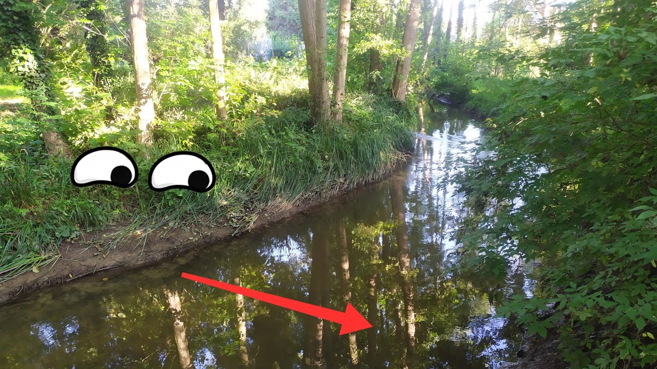 On teste en ruisseau ( pêche à l'aimant)