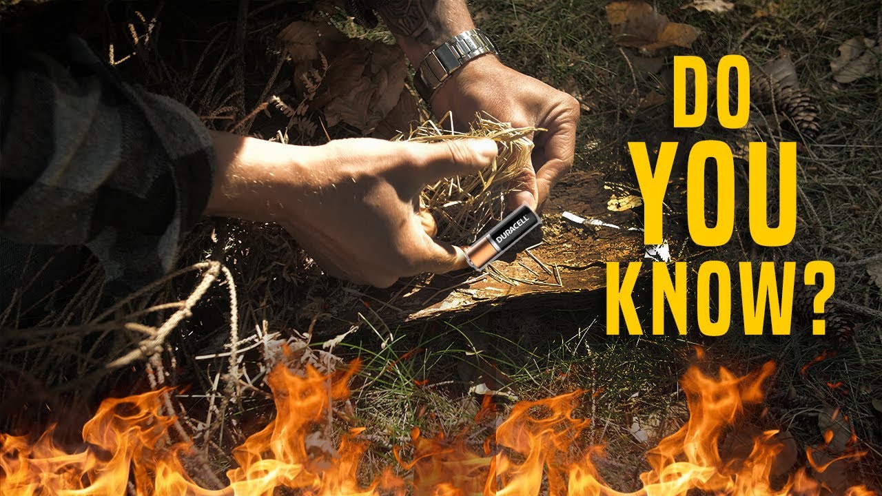 How To: Feuer mit Kaugummipapier und Batterie OHNE Feuerzeug