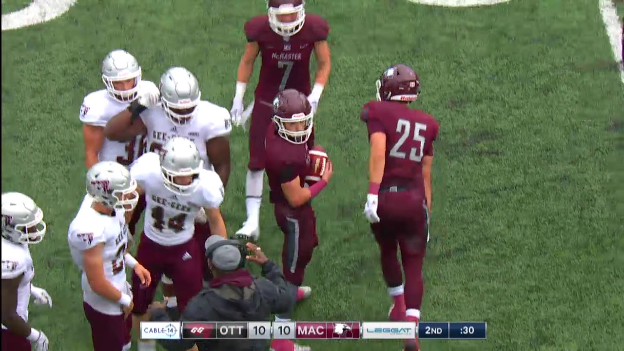 Highlights (FB): McMaster vs. Ottawa (Sept. 1, 2019)