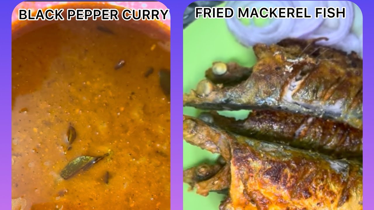 Alzamzam presents you the recipe of “FRIED MACKEREL FISH🐟WITH BLACK PEPPER CURRY(Kali mirchi chaar)”