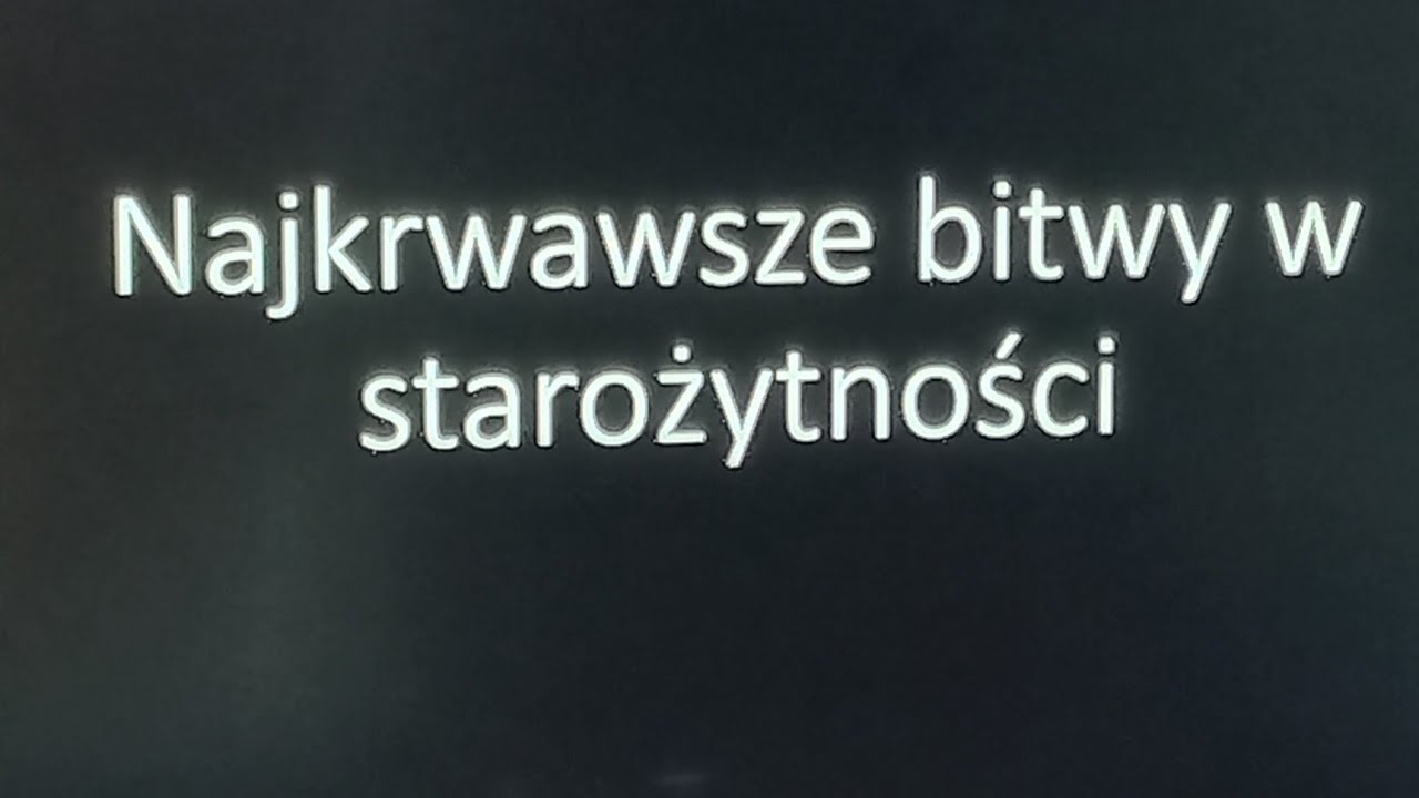 Najkrwawsze bitwy w starożytności