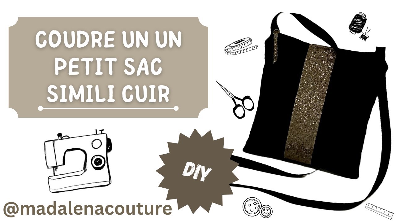 Coudre un petit sac en simili cuir - Tuto Couture Madalena