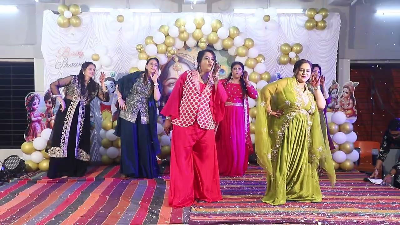 Sister in law dance for bhabhi's baby shower 💙💙💚