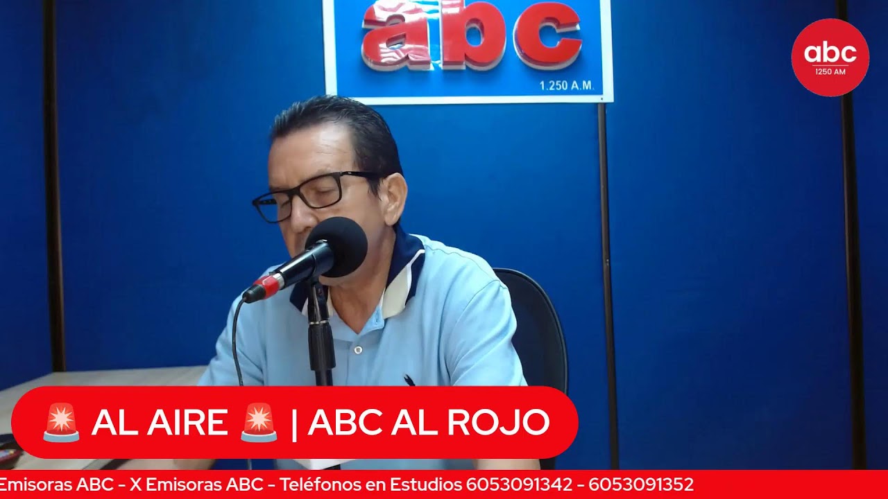 #ABCALROJO  Conduce: Osvaldo Castilla Rojas  06 de Marzo  2026  ABC La Emisora del Pueblo 1.250 AM