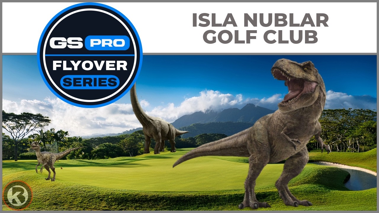 GSPro Course Flyover - Isla Nublar Golf Club - Designed by Triple J