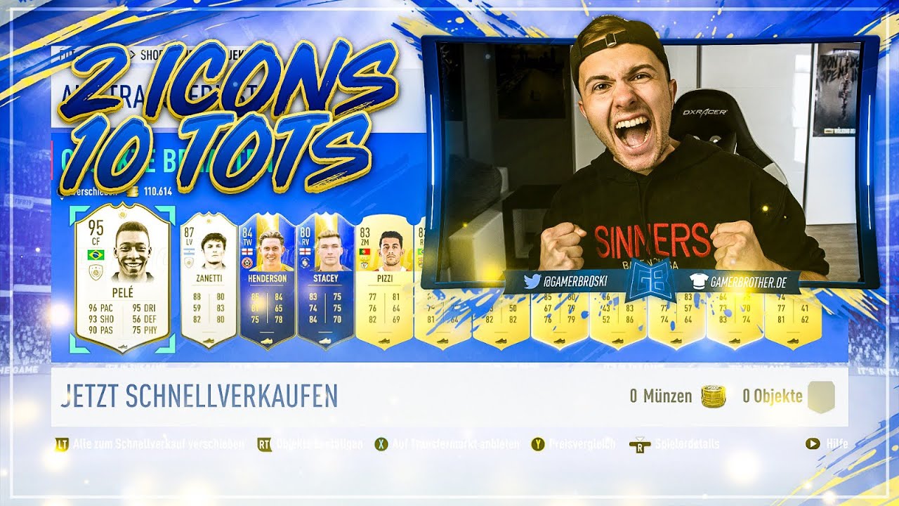 10 TOTS + 2 ICONS im PACK 😱🔥FIFA 19: TOTS Lightning Round Pack Opening 🔥