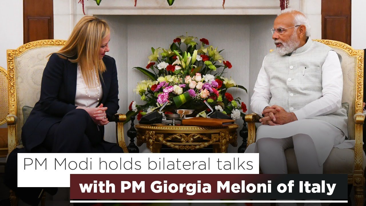 PM Modi holds bilateral talks with PM Giorgia Meloni of Italy