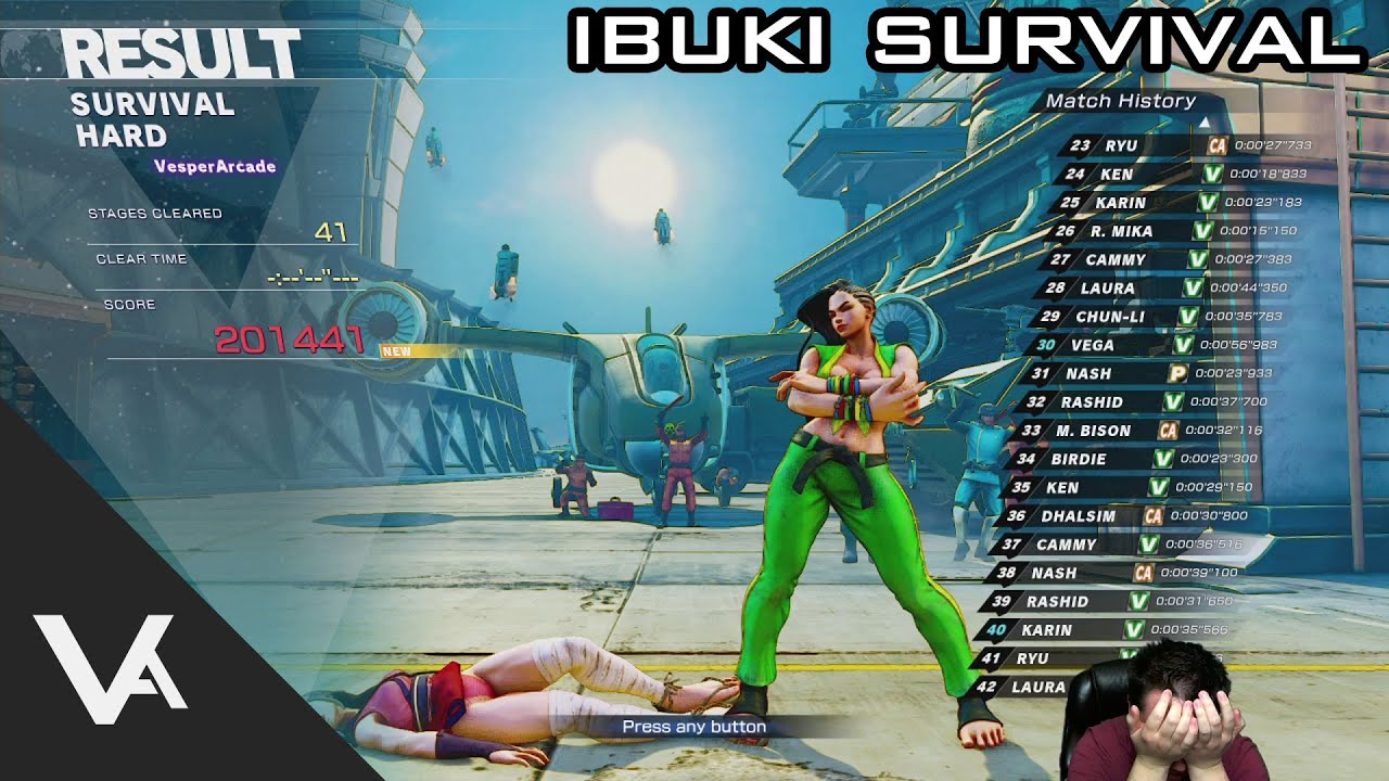 Street Fighter V - Ibuki Survival Adventures! Part 1 (Hard Mode Complete)