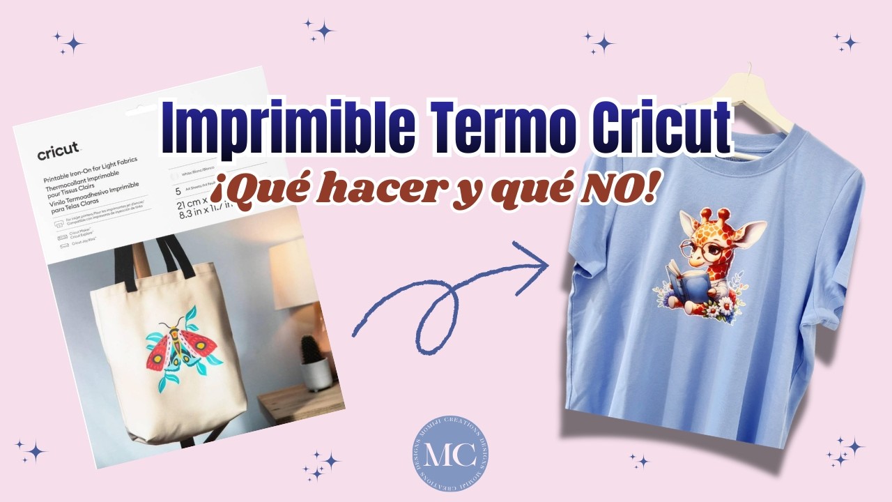 Cómo usar Vinilo Termoadhesivo Imprimible Cricut en telas claras guía para principiantes