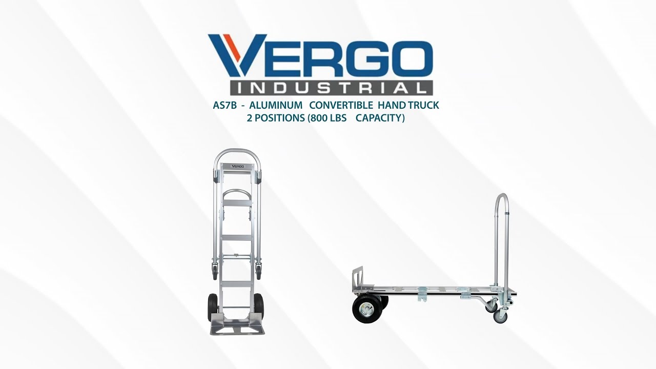 Vergo 2-in-1 Convertible Hand Truck / Dolly Assembly Instructions (AS7B) - 2024 UPDATE