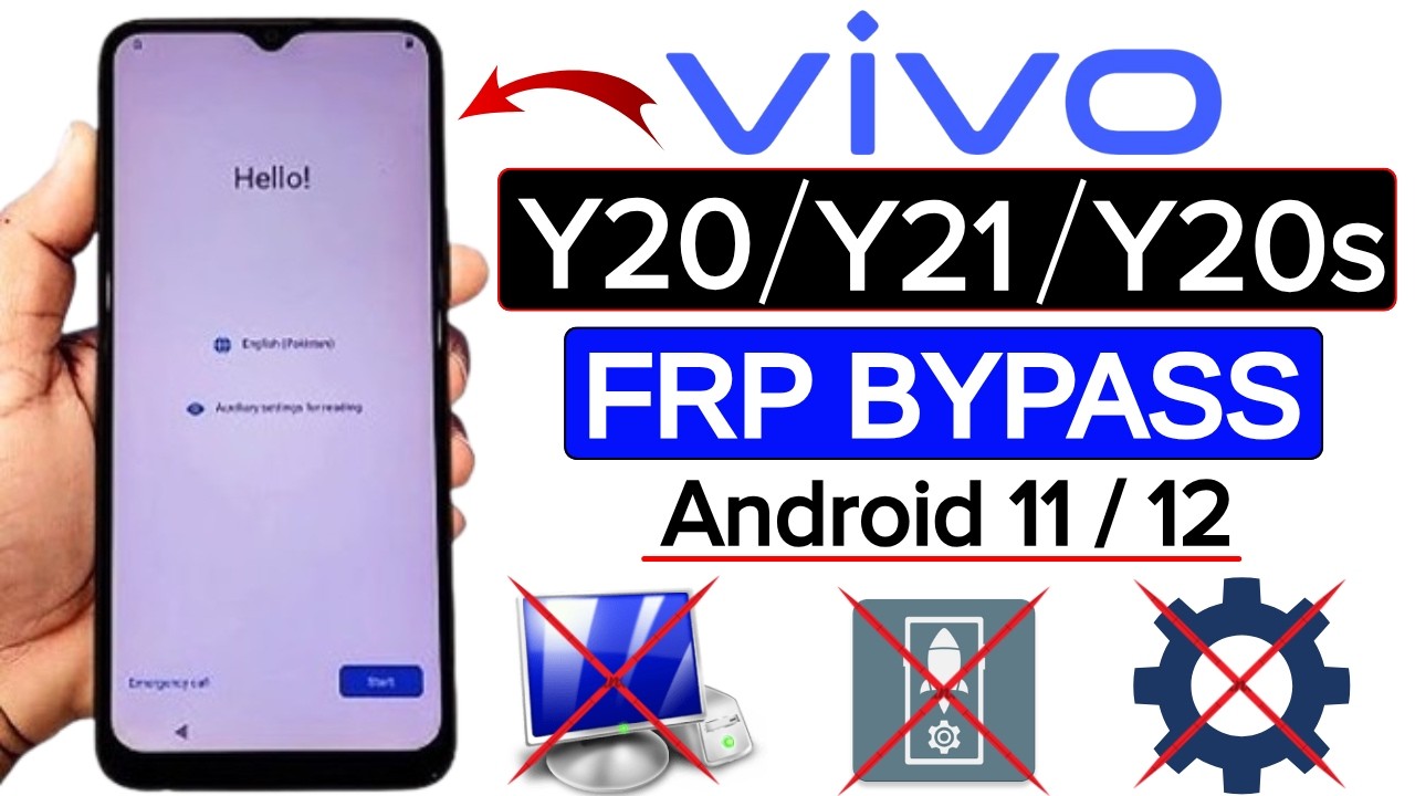 Vivo Y20/Y20s/Y21 FRP Bypass Android 11,12 New Security 2025 | Google Account Remove Without Pc