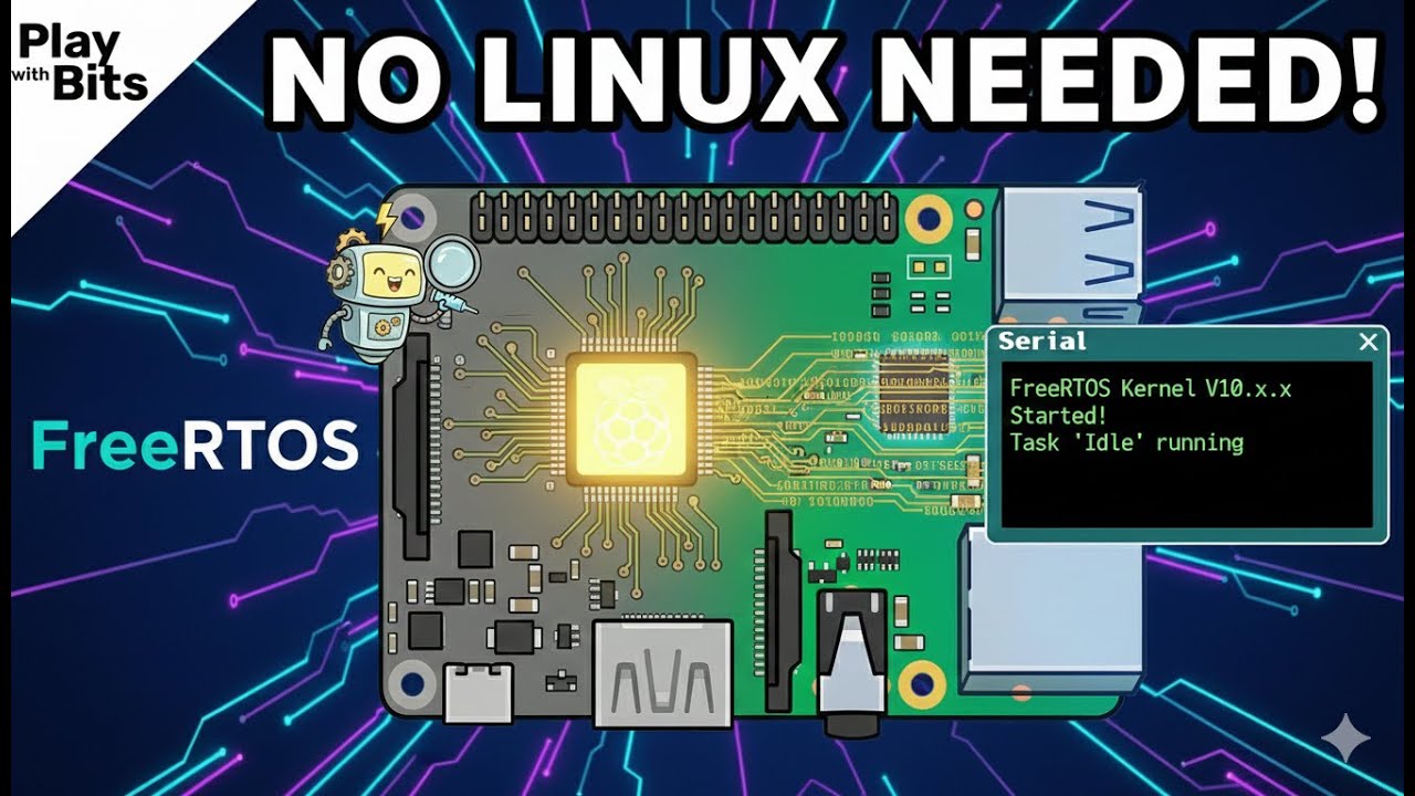 How to Boot FreeRTOS on Raspberry Pi 3B: Live Demo