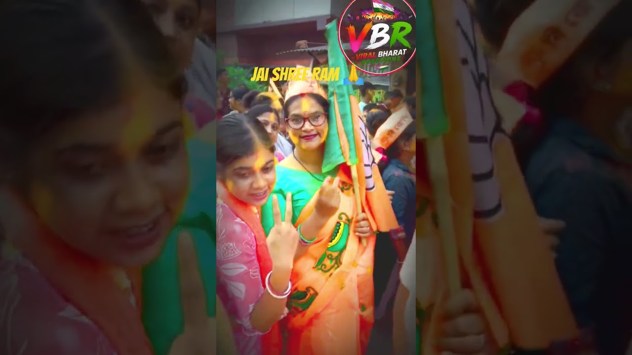#halo #bengalelection2026 #Bengal Election2026 Modi win celebration in West Bengal!