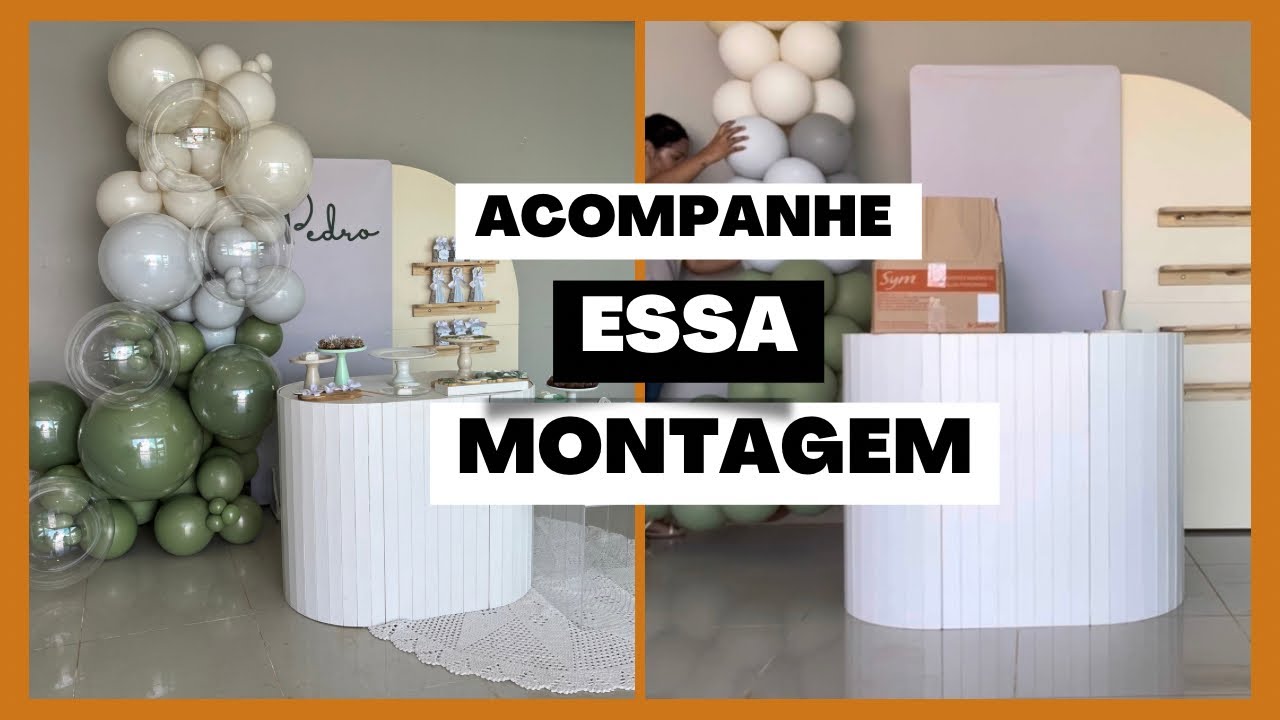 Acompanhe essa montagem/Decorações de festas #decoraçãodefesta #balões #ballon #globosparafiestas