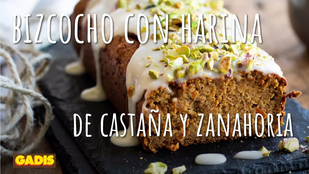 Prepara un sabroso bizcocho con harina de castaña y zanahoria 🌰🥕 | Recetas Gadis 📋