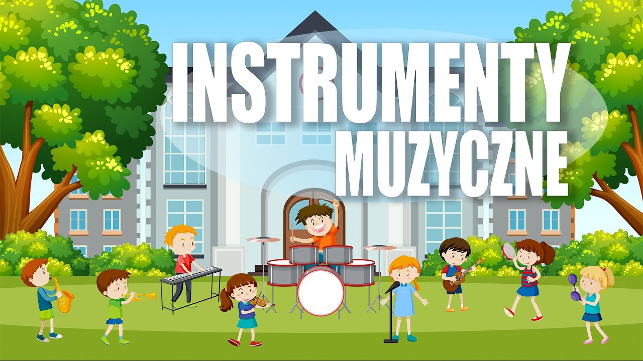 Instrumenty muzyczne (perkusyjne, dęte, strunowe)
