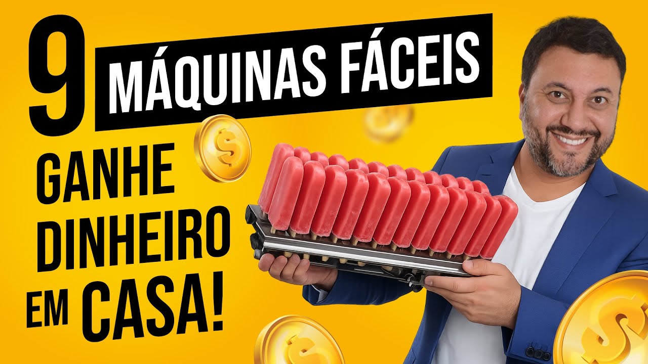 9 MÁQUINAS PARA TRABALHAR EM CASA E GANHAR UM BOM DINHEIRO!!