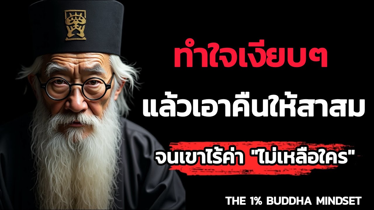 ทำใจเงียบๆ..! แล้วเอาคืนให้สาสมจน...เขาไร้ค่าไม่เหลือใคร | THE 1% BUDDHA MINDSET