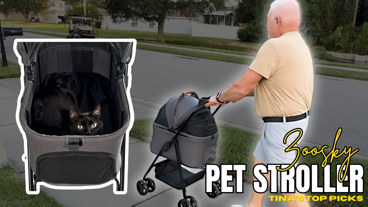 Zoosky Pet Stroller – Comfort and Style for Every Walk!