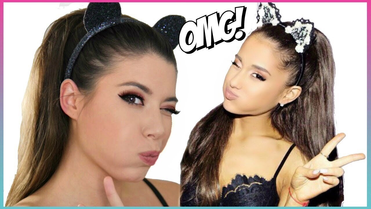 ARIANA o ADRIANA?! COME DIVENTARE ARIANA GRANDE IN 5 MINUTI! MAKEUP + HAIRSTYLE | Adriana Spink
