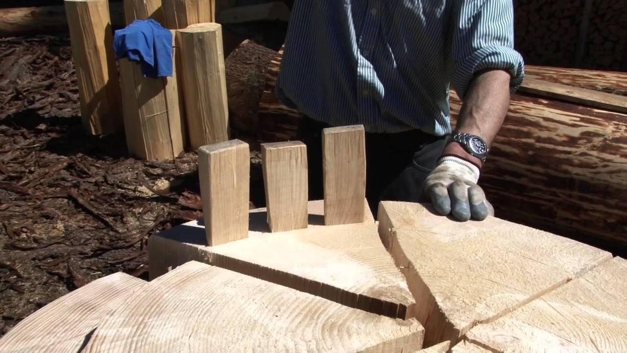 Herstellung Von Holzschindeln (Deutsche Untertitel)