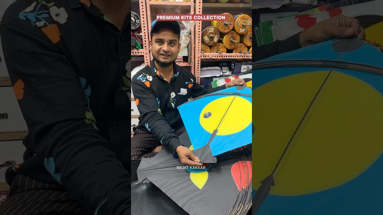 Rashid Bhai😍Premium Kite Collection 1000 mai bhi nahi dnge ye kite #kite #kitemarket #jaipurkite