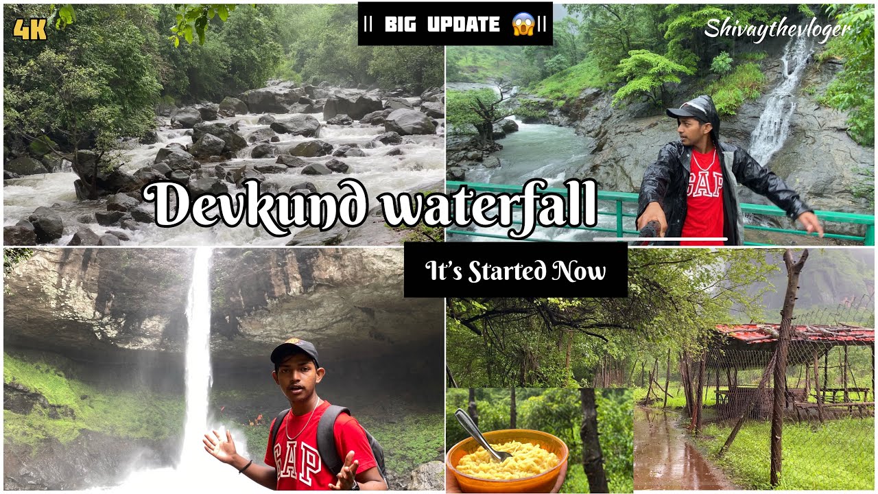 Devkund Waterfall Its Started Now | Maharashtra Monsoon | Devkund Waterfall Trek Latest Vlog 2025 | 