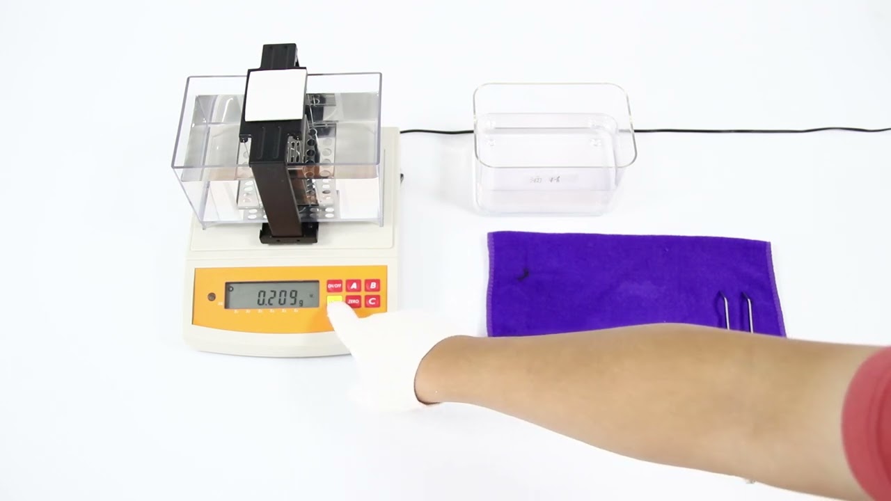 海绵浮体测试 Density test for sponge foam floating object
