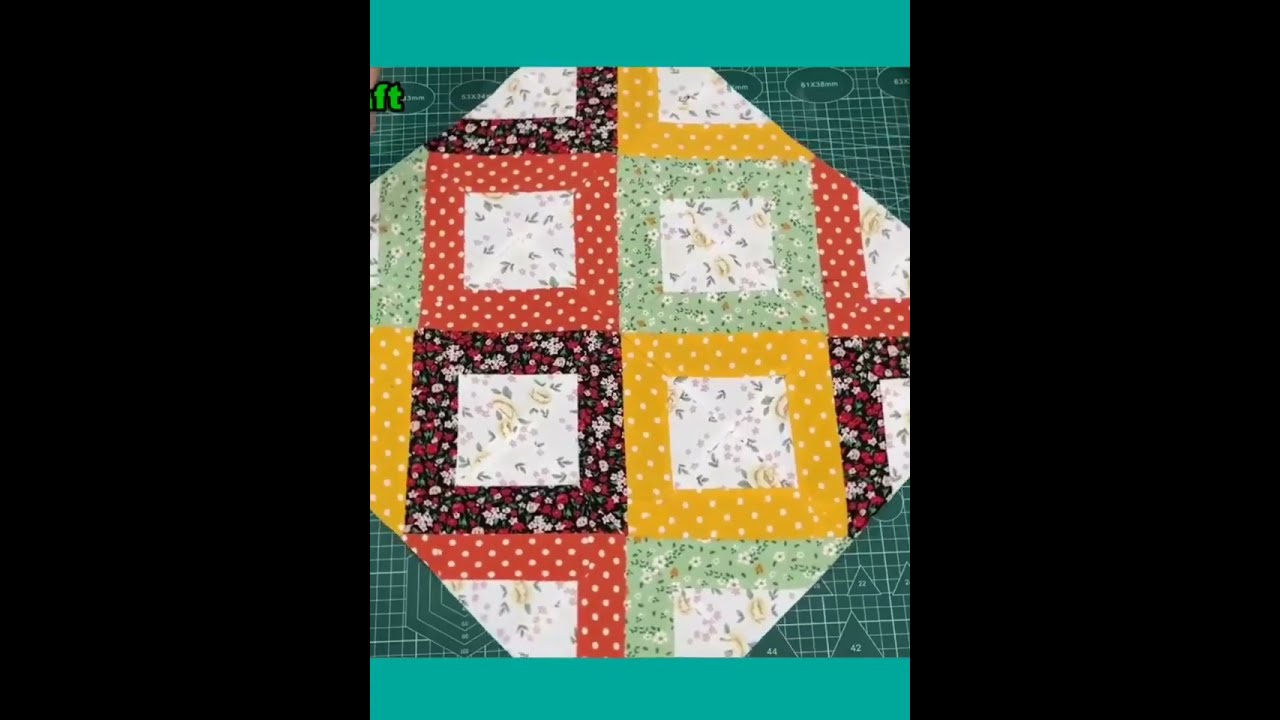 Using professional sewing scraps, I made this beautiful project for beginners.
