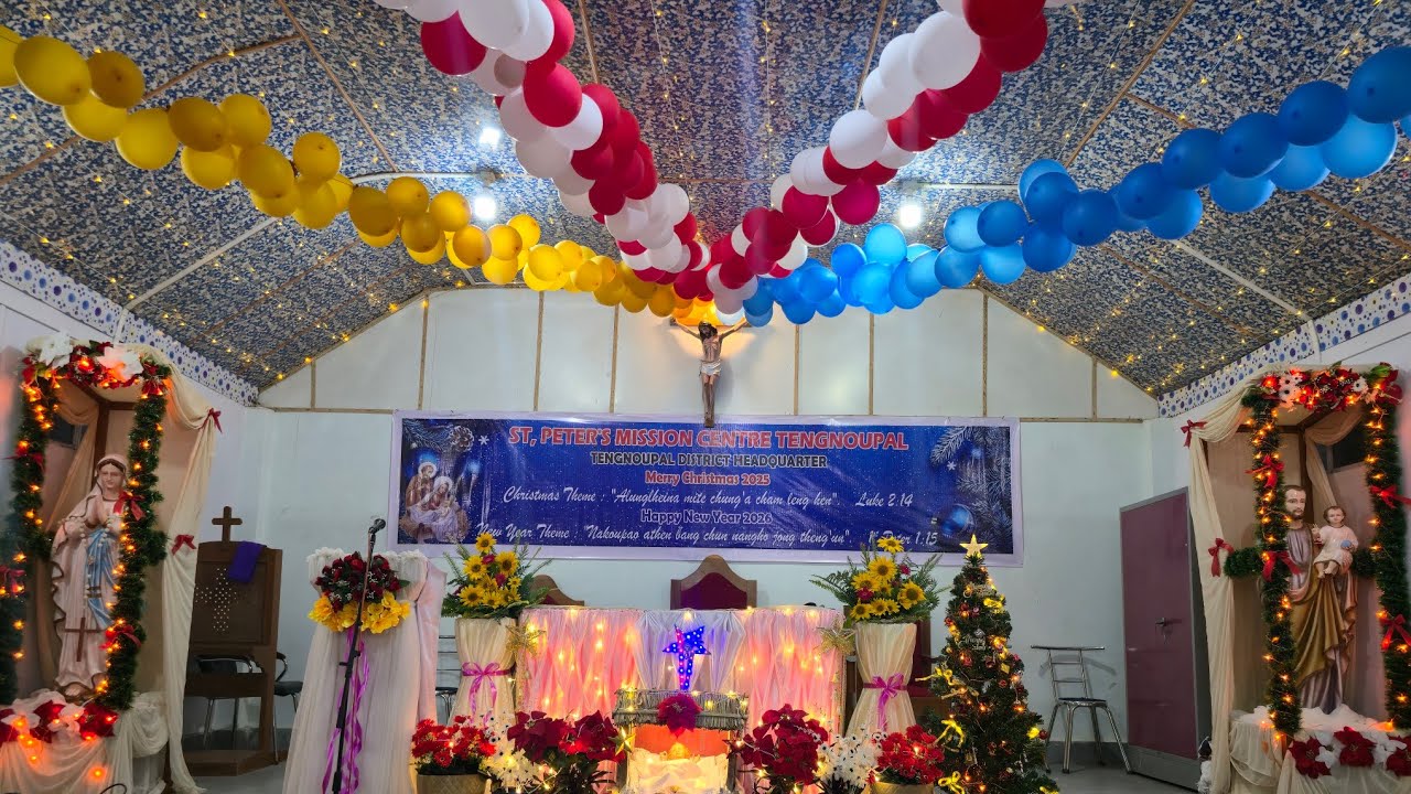 ST, PETER'S MISSION CENTRE TENGNOUPAL 25 DEC 2025 Morning Holy Mass 