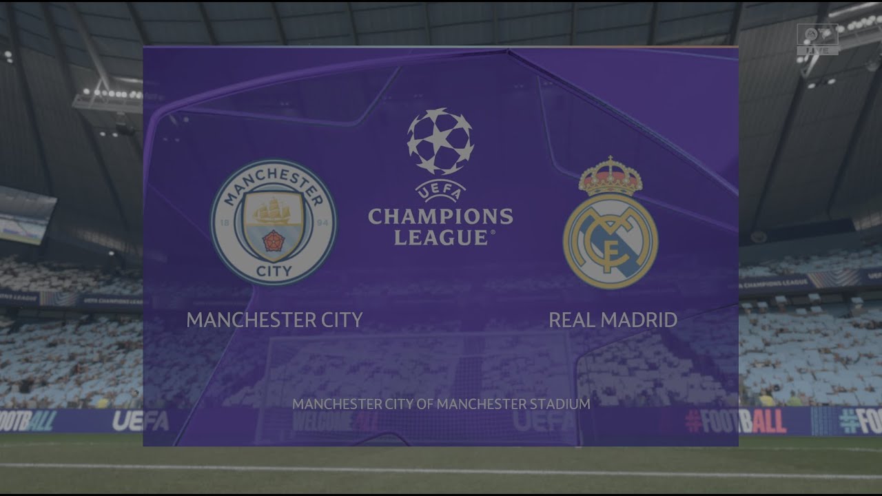 UEFA CHAMPIONS LEAGUE - EA FC26 - City x Real Madrid - Oitavas de final - Jogo 2/2 - PS5 4K 60PFS