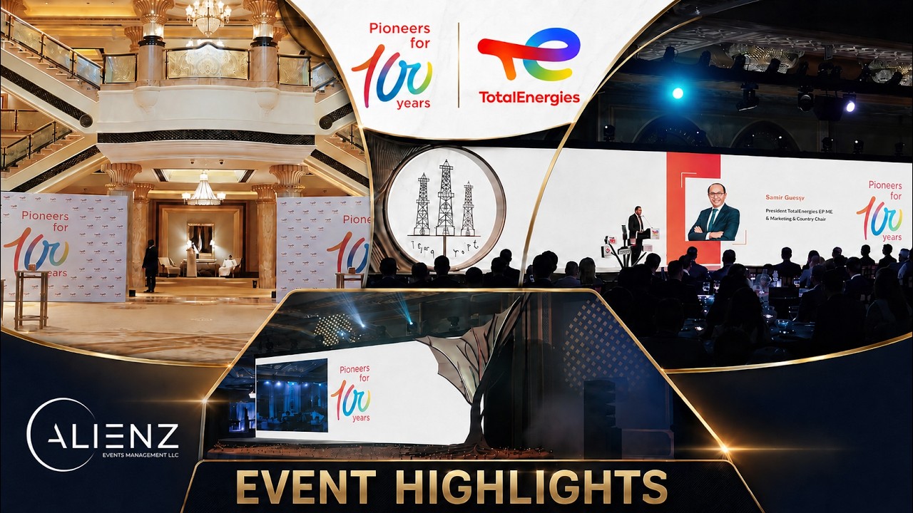 TotalEnergies 100 Years Celebration Highlights | Corporate Event Management Dubai | Alienz Events