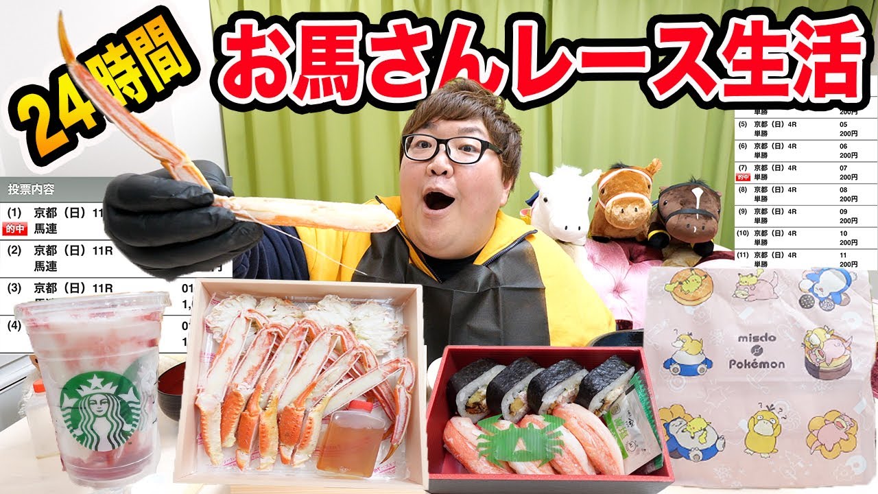 【ジェラルディーナお願い!!】24時間1万円でおウマさんのレースで当てた金額だけで生活することが出来るのか?!エリザベス女王杯(GⅠ)