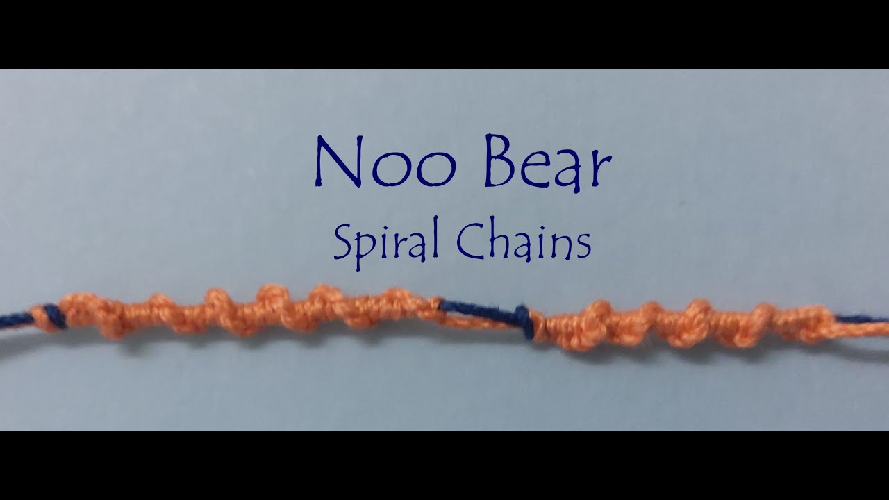 Shuttle tatting: Spiral chains