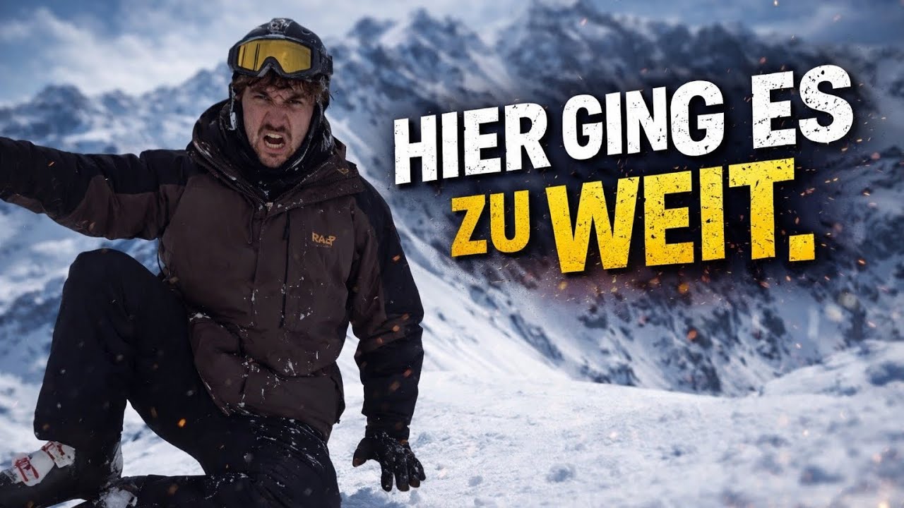 Erstes Mal Skifahren - direkt SCHWARZE PISTE