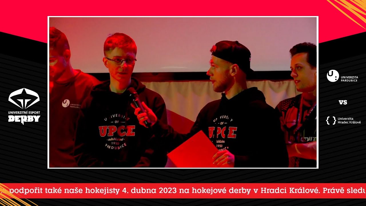 UNIVERZITN&Iacute; DERBY - UPCE vs UHK 2023 | Zah&aacute;jen&iacute; třet&iacute; č&aacute;sti - LOL - &Uacute;vodn&iacute; řeč