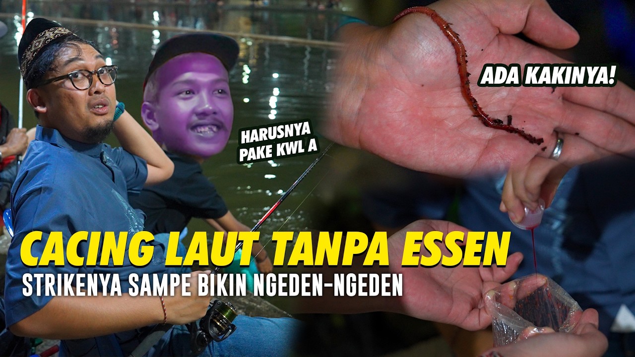 MANCING GALATAMA LELE DI D'TIRTA CIBINONG DI MALAM KE 4 RAMADHAN! | UMPAN CACING LAUT NIH LEEE!