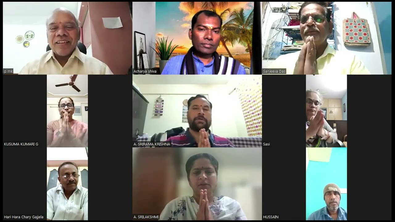 15రోజుల సంస్కృత్కం క్లాస్ ముగింపు సమారోహ కార్యక్రమం ఆన్లైన్ ద్వారా#acharyashiva spokensanskritclass 
