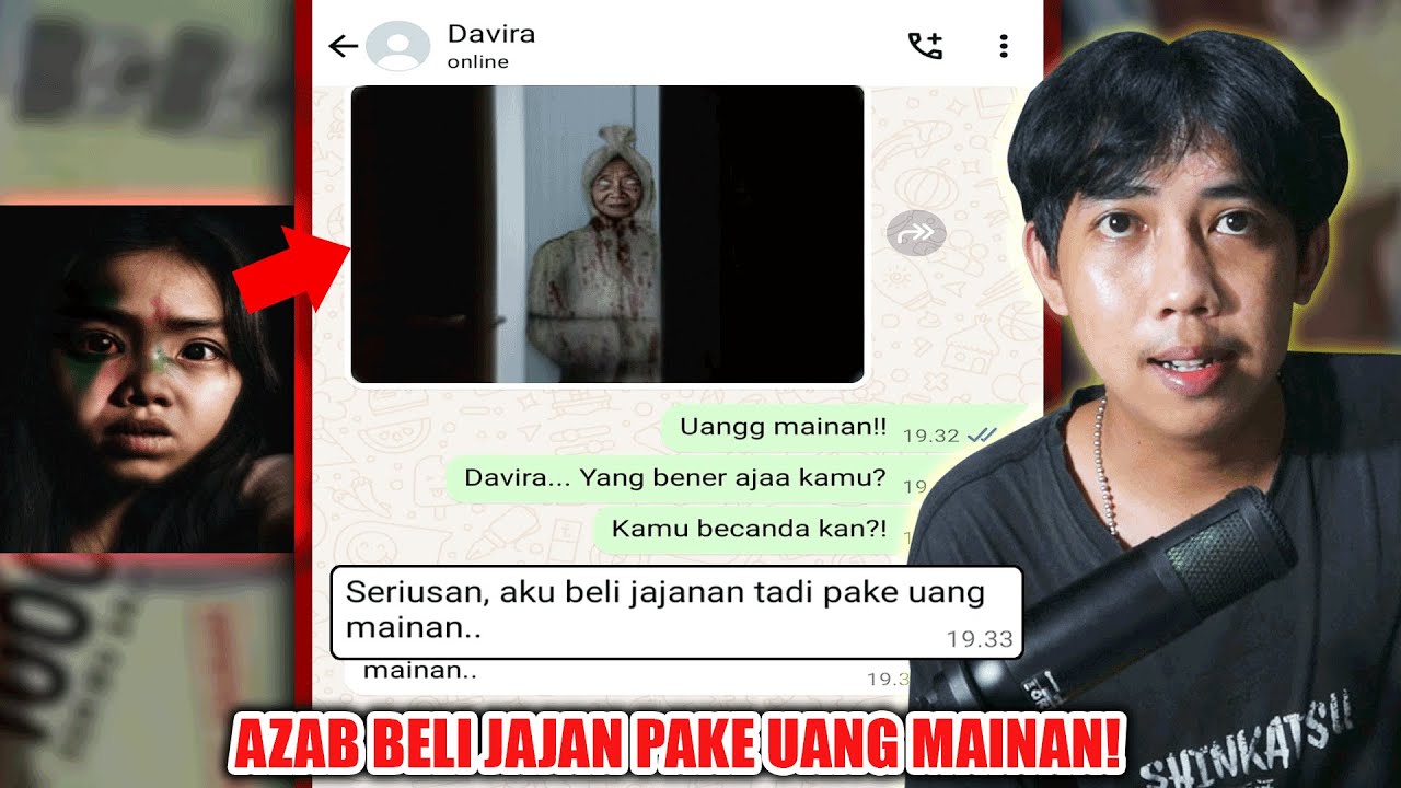 AZAB BELI JAJAN PAKE UANG MAINAN 😱 | CHAT HISTORY HORROR SERAM