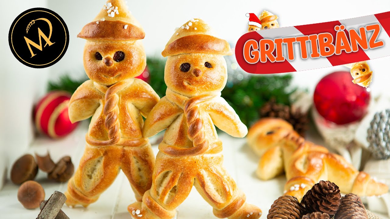 Bester Grittibänz - Weckmann - Stutenkerl  selber backen I Teigmänner aus süssem Hefeteig