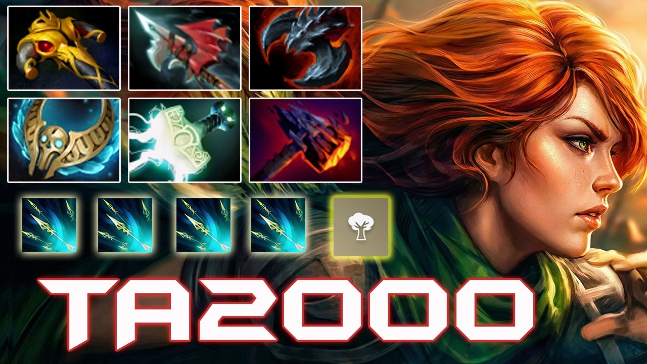 TA2000 Windranger Carry Gameplay 🏹🔥 11/0/12 Top Net Worth | Dota 2 Pro Gameplay!