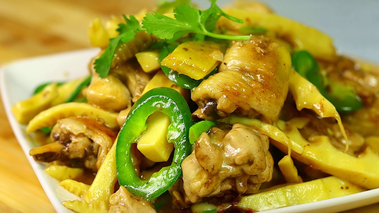 Stir Fried Bamboo Shoot with Chicken