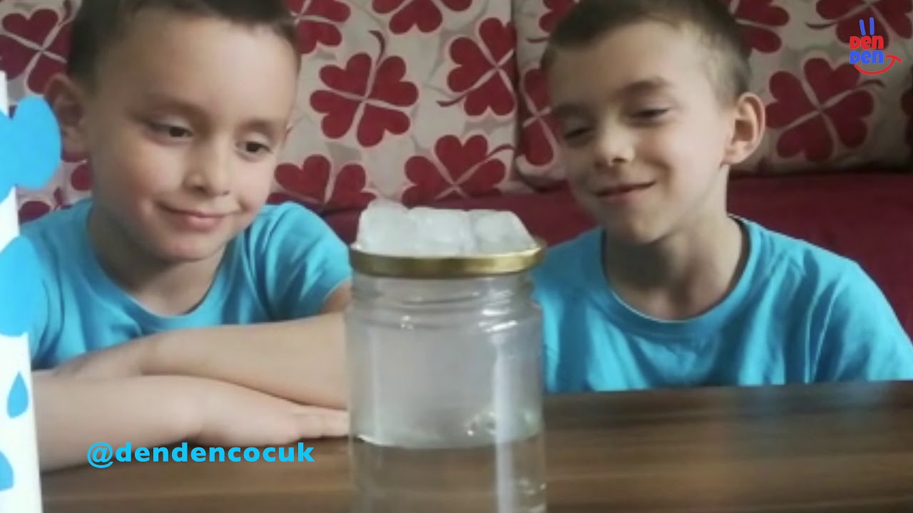 EVDE ÇOCUKLARLA YAPILACAK  BULUT DENEYİ #deney #fen #bulutdeneyi #etkinlik #çocuk #Uzaktan eğitim