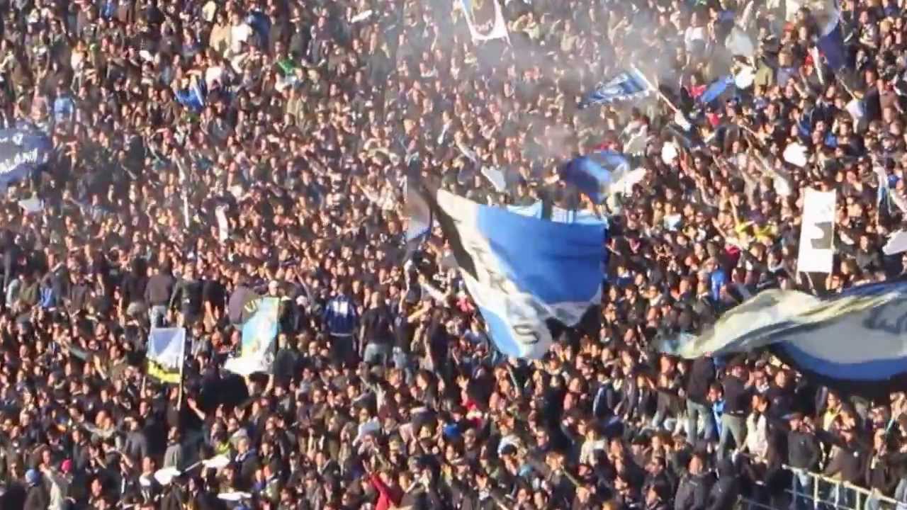 Atalanta - Roma 1-1 1/12/13 Tifo ultras Atalanta in curva