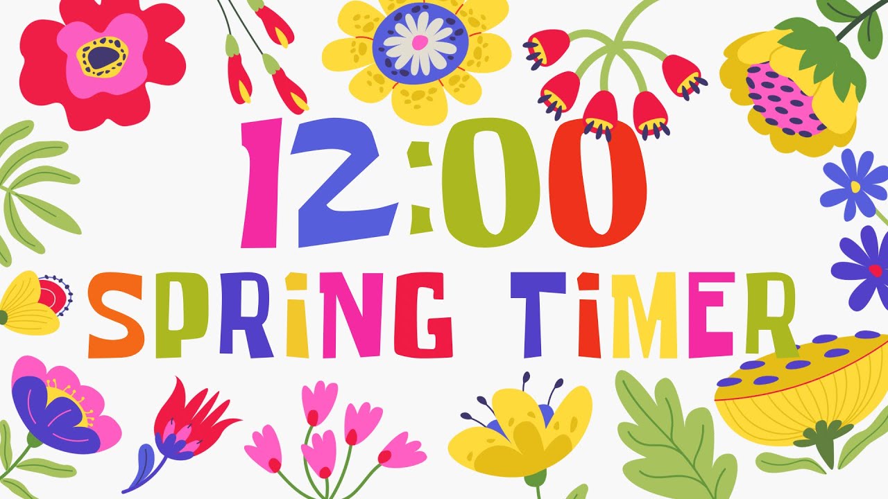 12 Minute with Relaxing Music and Alarm | Spring Timer